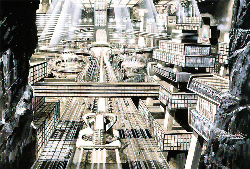 Illustration for article titled The Psychedelic Japanese Cityscapes Of Decades Past